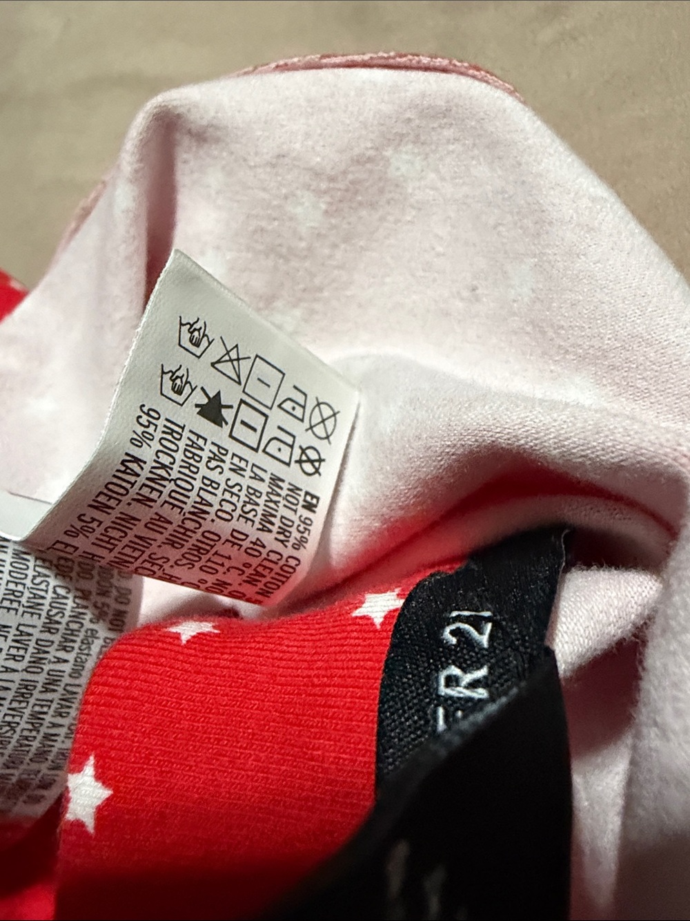 Forever 21 Red Top with White Star Print - Picture 6 of 12